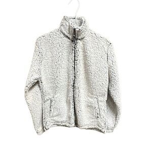 Boxercraft Women’s Light Grey Sherpa Full zip Jacket Sz XS New